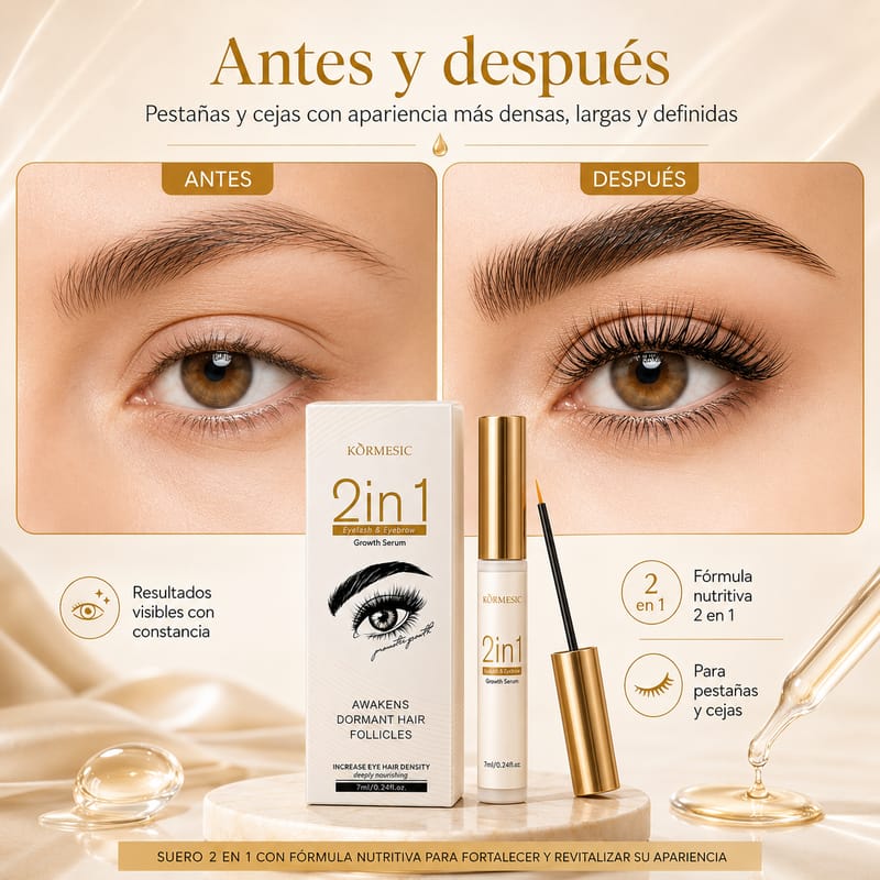Suero de Super Crecimiento 2 en 1 para pestañas y cejas - Image 2