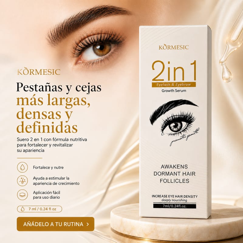 Suero de Super Crecimiento 2 en 1 para pestañas y cejas - Image 1